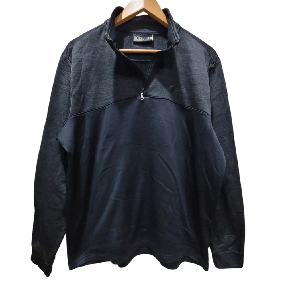 XL Men's UNDER ARMOUR COLD GEAR Athleisure 3/4 Zip-Up Long Sleeve Pullover